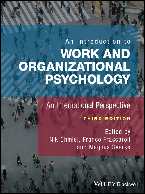 Cover image for An Introduction to Work and Organizational Psychology